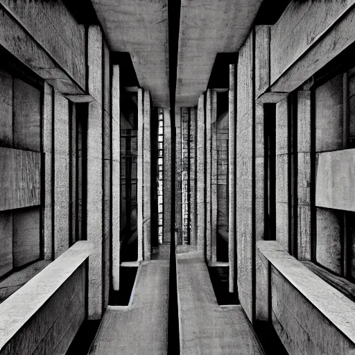 Prompt: abstract brutalism