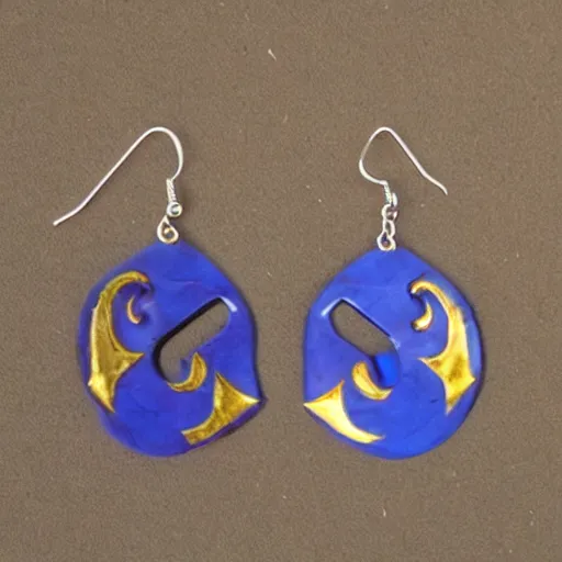 Image similar to segmented 2d earrings, from world of warcraft