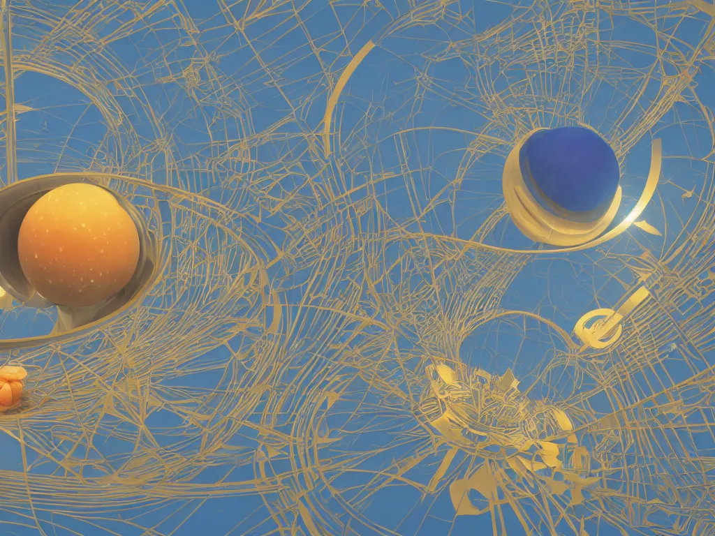 Image similar to 3 d render, sunlight study, the universe is a spheroid region 7 0 5 meters in diameter, art nouveau, by adriaen van der spelt and ( ( ( ( ( lisa frank ) ) ) ) ), 8 k, sharp focus, octane render