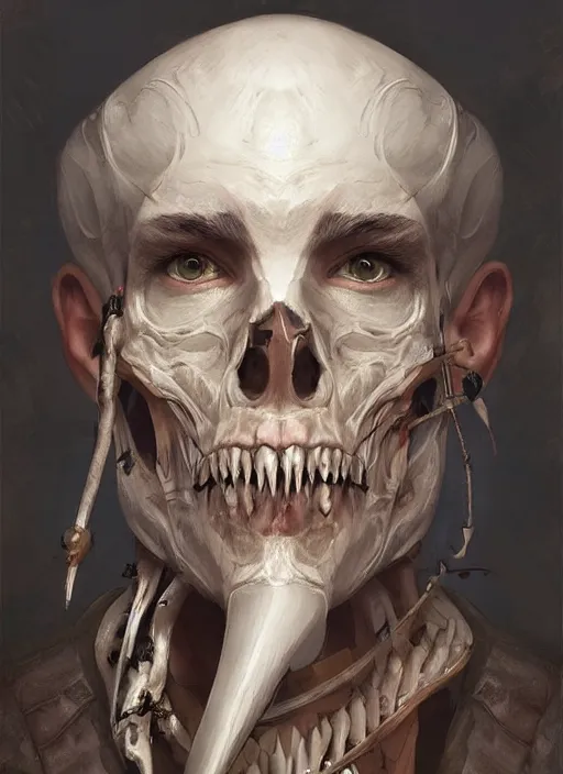 Prompt: a professional digital painting of a pirate with multiple jaws, beautiful bone structure, symmetrical facial features, intricate, elegant, concept art, sharp detail, focused, illustration, smooth render, art style by Ruan Jia and Mandy Jurgens and Ian Spriggs and William-Adolphe Bouguerea