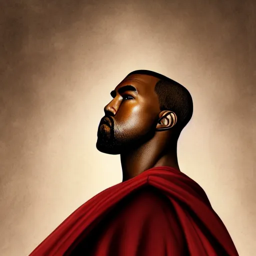 Image similar to Portrait of Kanye West as superman, heroic, amazing splashscreen artwork, splash art, head slightly tilted, natural light, elegant, intricate, fantasy, atmospheric lighting, cinematic, matte painting, detailed face, by Greg rutkowski