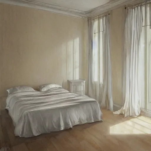 Image similar to cream - colored room, vanilla - colored lighting, soft golden light, marble room, marble slabs, bare room, empty room, studio room, window to night time, night time, warm lighting inside, art by artgerm