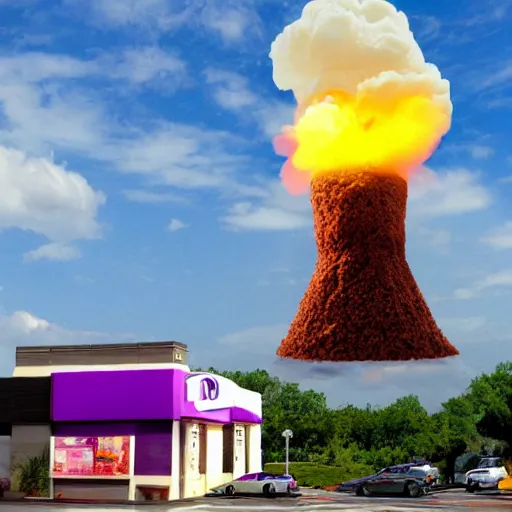Image similar to taco bell mushroom cloud
