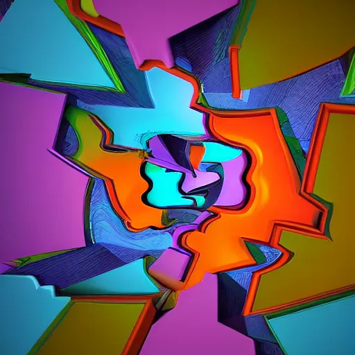 Image similar to abstract 3 d digital artwork masterpiece