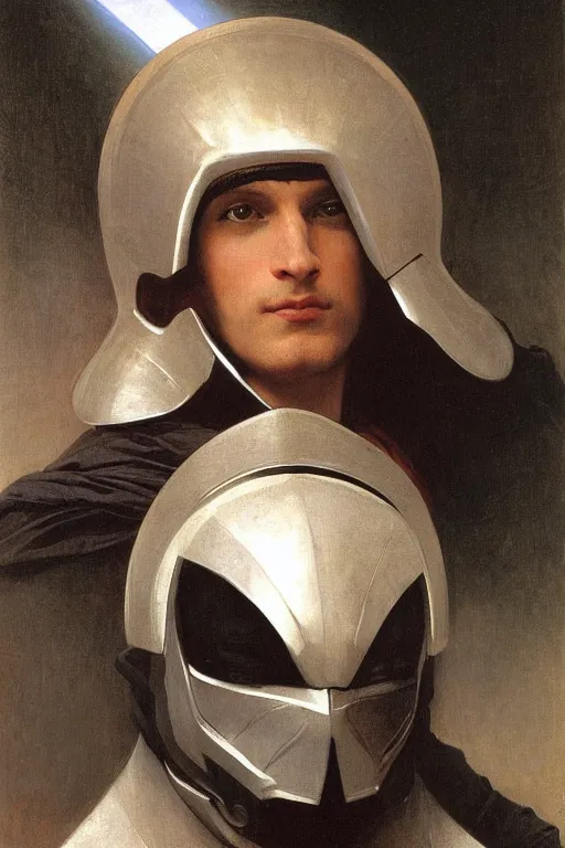 Image similar to Magneto with his helmet on by William Adolphe Bouguereau