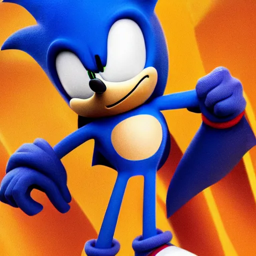 Image similar to sonic with batman head