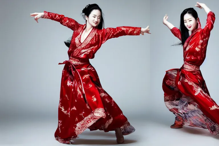 Image similar to Liu Yifei dancing