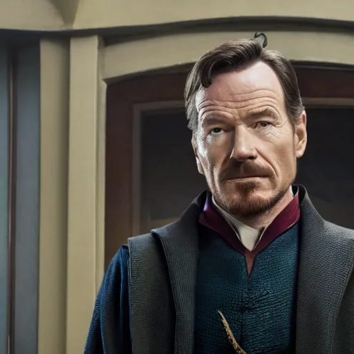 Image similar to a still of bryan cranston as doctor strange, hd 4 k photo