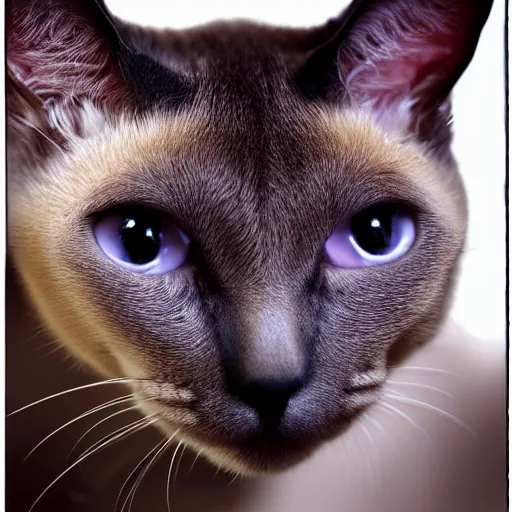 Image similar to siamese cat as a rapper