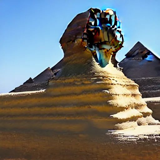 Image similar to the sphinx