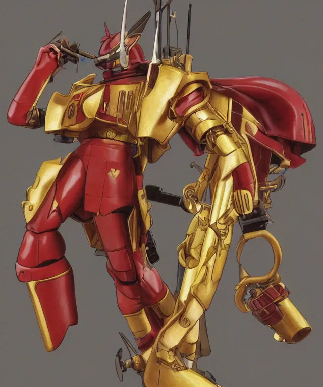 Prompt: a stunning dynamic pose full body of char aznable in uniform, intricate, 1 9 7 8, 8 k highly professionally detailed, hdr, cgsociety, dark fantasy, dynamic lighting, cinematic, pristine, smooth, cosplay, elegant, sharp focus, art by alphonse mucha and greg rutkowski, : 1 zaku, red comet, mobile suit, armor, : - 5