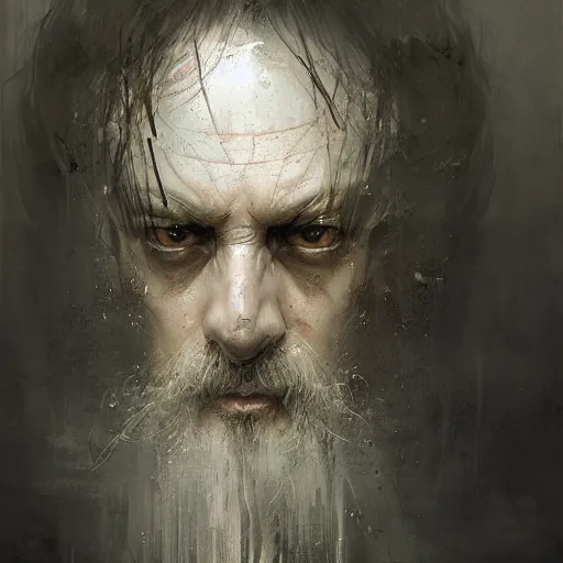 Image similar to the lord of the dead by ruan jia, portrait