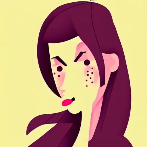 Image similar to Illustration of a female character, by Ana Varela, Trend on Behance Illustration