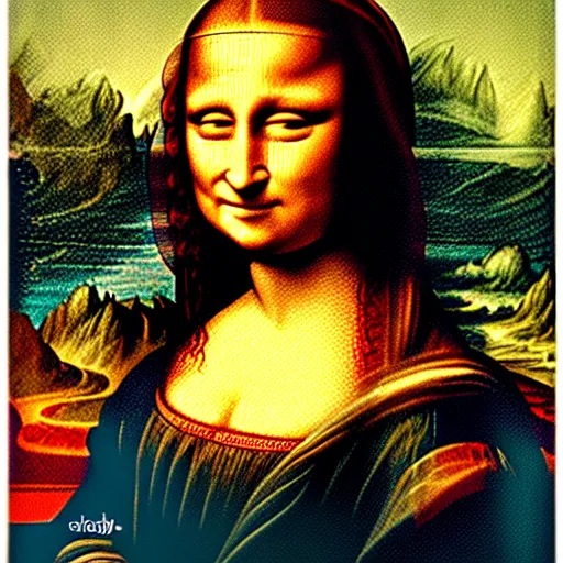 Image similar to the Mona Lisa staring at you head on