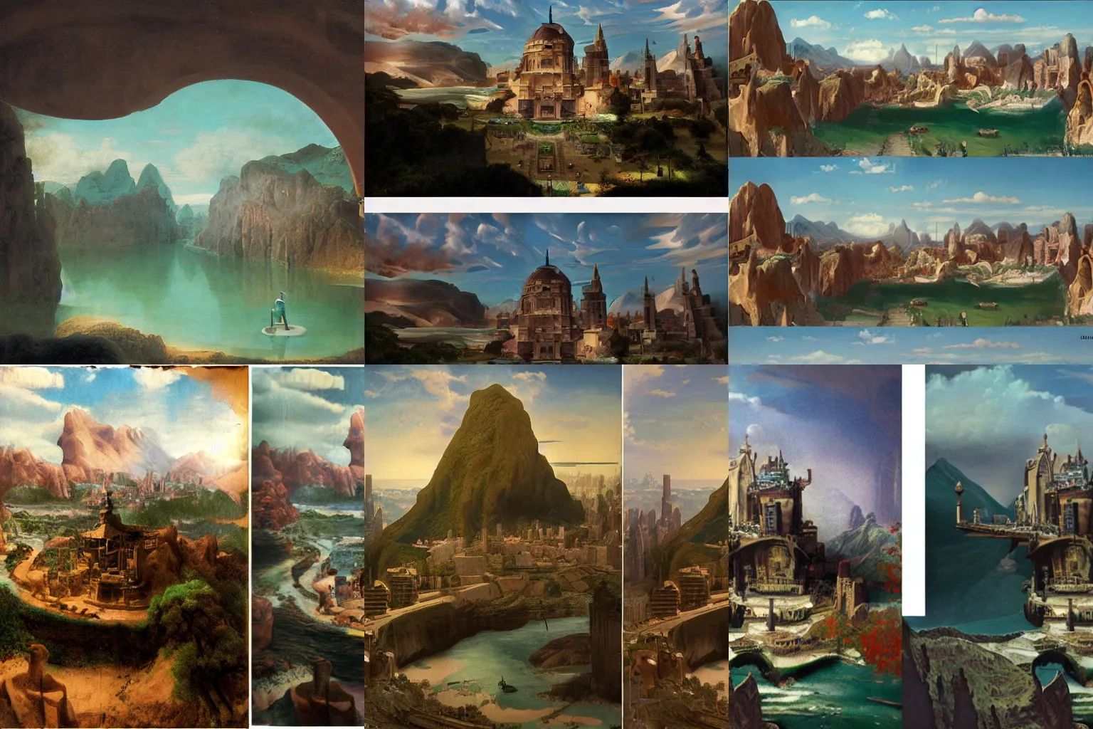 Prompt: a matte painting of a matte painting of a matte painting of a matte painting of a matte painting of a matte painting of a matte painting of a Nendoroid of hatsune Miku by Rembrandt, masterpiece painting