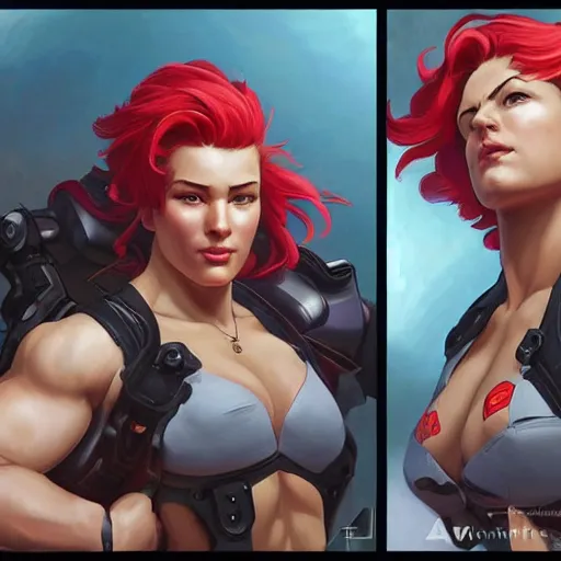 Image similar to socialist realism painting of zarya from overwatch, socialist realism, highly detailed, digital painting, artstation, sharp focus, illustration, art by artgerm, tan zi and ayanamikodon and alphonse mucha and wlop