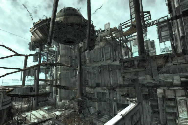 Prompt: glados in fallout 3