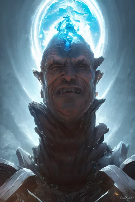 Image similar to portrait photo, celestial god overlord from the end of the Universe, dramatic lighting, cinematic, establishing shot, extremly high detail, foto realistic, cinematic lighting, post processed, concept art, artstation, matte painting, style by eddie mendoza, raphael lacoste, alex ross