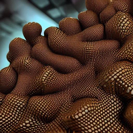 Prompt: photorealistic 3 d rendering of 3 d cellular automata developed. highly detailed octane render and vray, volumetric lighting, raytracing, unreal engine