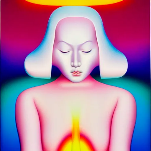 Prompt: white blonde sensual woman by shusei nagaoka, kaws, david rudnick, airbrush on canvas, pastell colours, cell shaded, 8 k