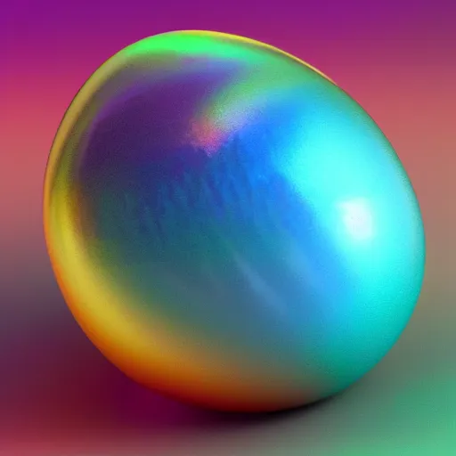 Image similar to colorful iridescent dragon egg 3d octane render 4K