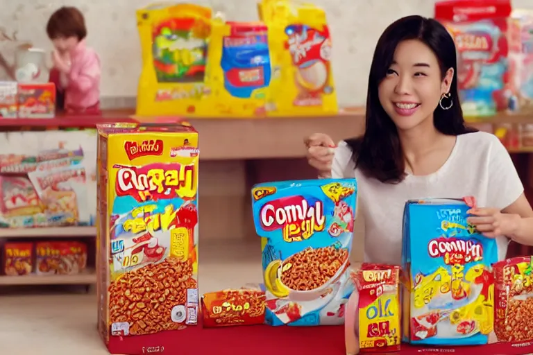 Prompt: kimg jong in cereal comercial, 8k, high resolution, high detail