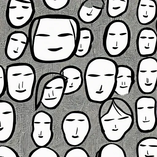 Image similar to outline of faces, wallpaper