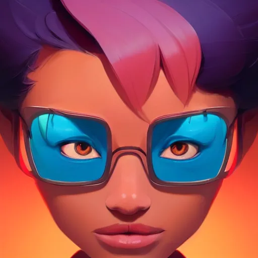 Image similar to face icon stylized minimalist m. a. s. h., loftis, cory behance hd by jesper ejsing, by rhads, makoto shinkai and lois van baarle, ilya kuvshinov, rossdraws global illumination