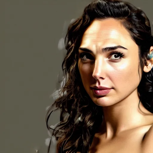 Prompt: gal gadot, hyperrealistic, 4K wallpaper, cinematic lighting, highly detailed