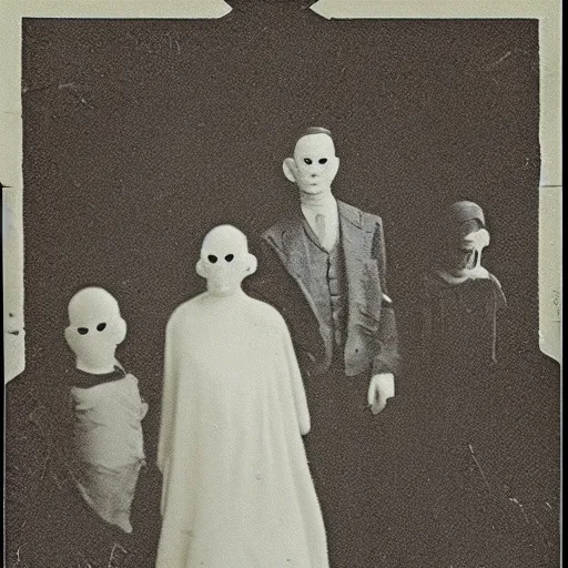 Prompt: spoooky alternate dimension, spooky photo, vintage photo, 1 9 2 0 s photo