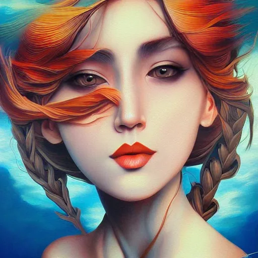 Prompt: by ross tran, detailed painting, pop surrealism, a vivid landscape, a simple vector based illustration, minimalist, an ultrafine detailed painting by rafal olbinski, airbrush art, artgerm, very detailed, skeuomorphic, behance contest winner