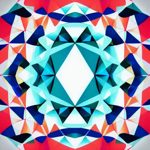 Prompt: beautiful geometrical digital art