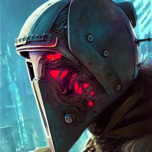 Image similar to cyberpunk viking helmet mask warrior goddess robot ninja fantasy, art gta 5 cover, official fanart behance hd artstation by jesper ejsing, by rhads, makoto shinkai and lois van baarle, ilya kuvshinov, ossdraws