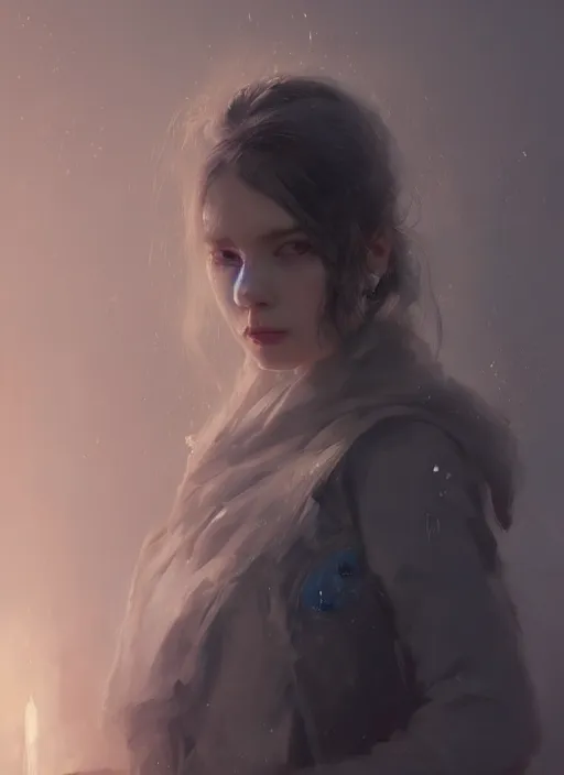 Prompt: A fancy portrait of girl by Greg Rutkowski, Sung Choi, Mitchell Mohrhauser, Maciej Kuciara, Johnson Ting, Maxim Verehin, Peter Konig, Bloodborne, 8k photorealistic, cinematic lighting, HD, high details, dramatic, atmospheric , trending on artstation