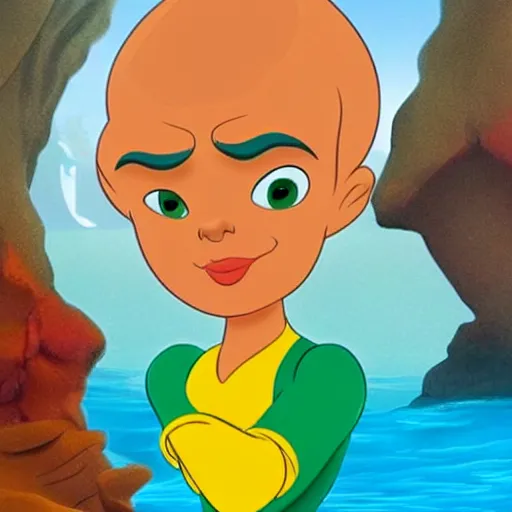 Prompt: Sajid Javid as (Ariel The Little Mermaid), Disney cartoon