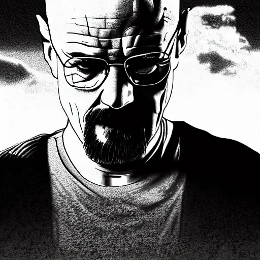 Prompt: Breaking bad intro, extreme digitally stylized