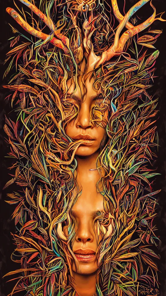 Prompt: the ayahuasca spirit, by tracie ching