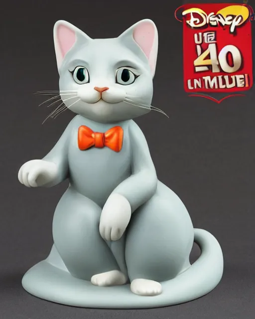 Image similar to disney, discontinued character WAKO CAT , 1940, figurine, detailed product photo