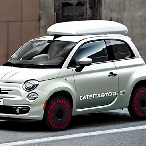 Image similar to fiat 5 0 0 cybertruck