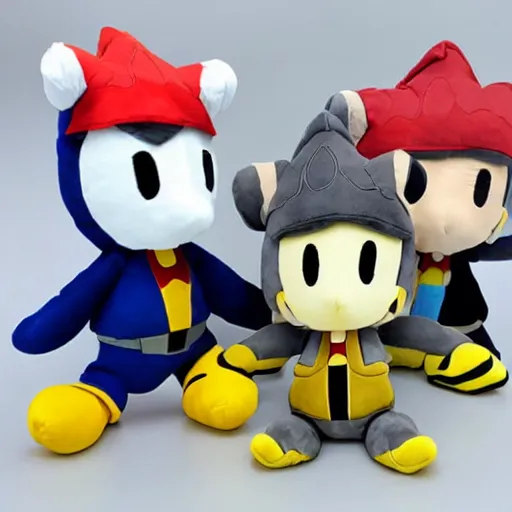 Prompt: Sora kingdom hearts plush