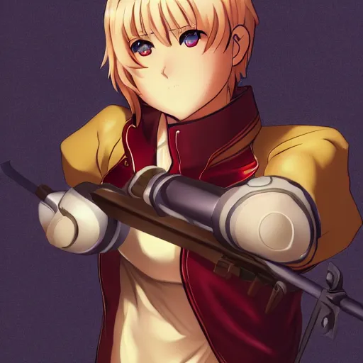 Image similar to beautiful and gorgeous full body image of archer from fate / stay night, high details, high resolution, | | very very anime!!!, fine - face, audrey plaza, realistic shaded perfect face, fine details. anime. realistic shaded lighting poster by magali villeneuve