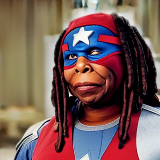 Prompt: whoopi goldberg as captain america