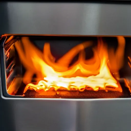 Image similar to refrigerator on flames