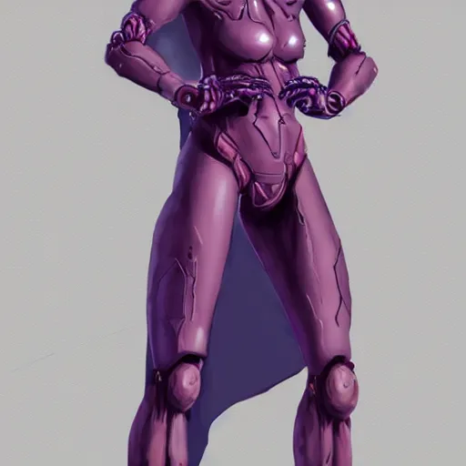 Image similar to character design sketch humanoid by ahmet atil akar, concept art character, cyberpunk fashion, with body made of purple lava and fire, marvelous designer, fantasy, painted, 4 k, high detail, sharp focus, trending in artstation