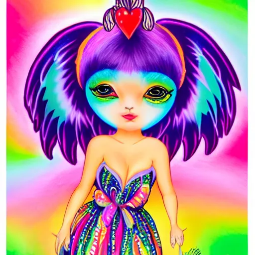 Image similar to Cute Harpy Girl by Lisa Frank
