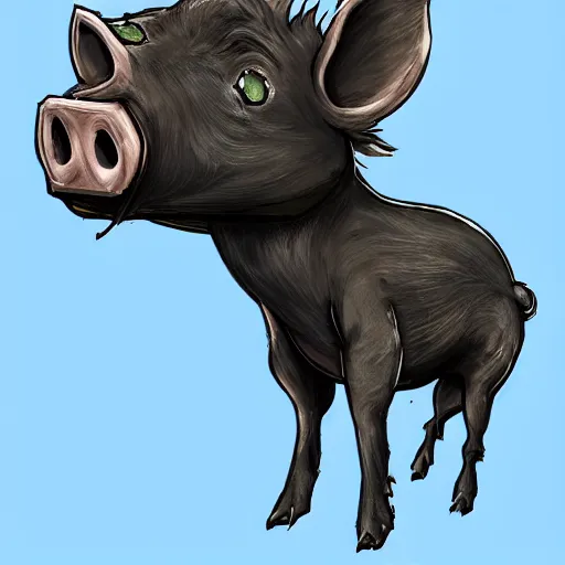 Distorted Tio  Cartoon art styles, Pig character, Piggy