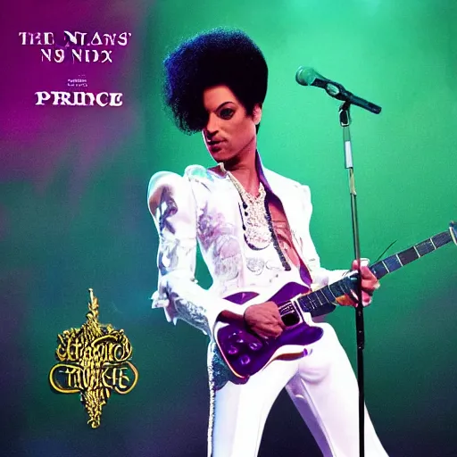 Prompt: the cover artwork for Prince’s next album