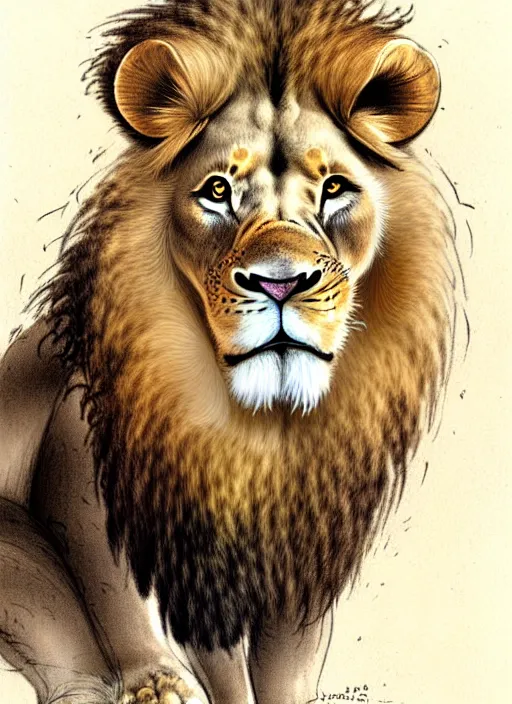 Lion Drawing Ideas ➤ How to draw a Lion