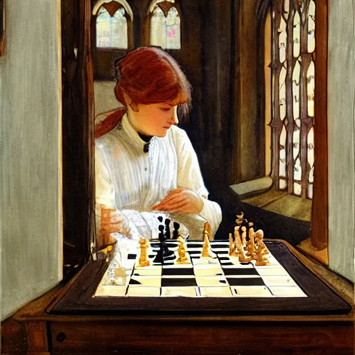 highly detailed painting of magnus carlsen playing, Stable Diffusion