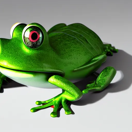 Prompt: mechanical frog, octane render
